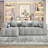 Boneless 2 - Piece Upholstered Sectional With Pillows, No Assembly Required Free Combination Sofa-878248157