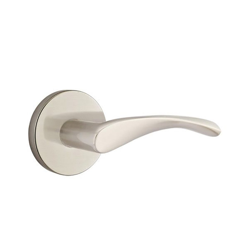 Levier de porte avec rosette Triton Passage (Hall & Closet), Nickel satiné, Droite