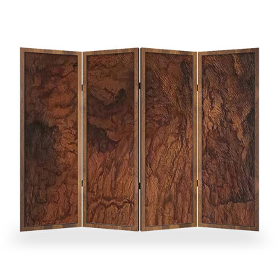 Ancient-Style Poplar Folding And Portable Screen