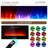 oneinmil 36 " W Black Electric Fireplace