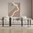 47-inch Rectangular Nesting Cocktail Table, Rotating Sintered Stone Top, White and Sleek Black