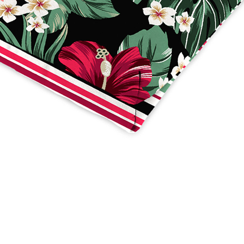 Reversible Outdoor Chair Cushion with Ties, Multi-Colored Floral 2