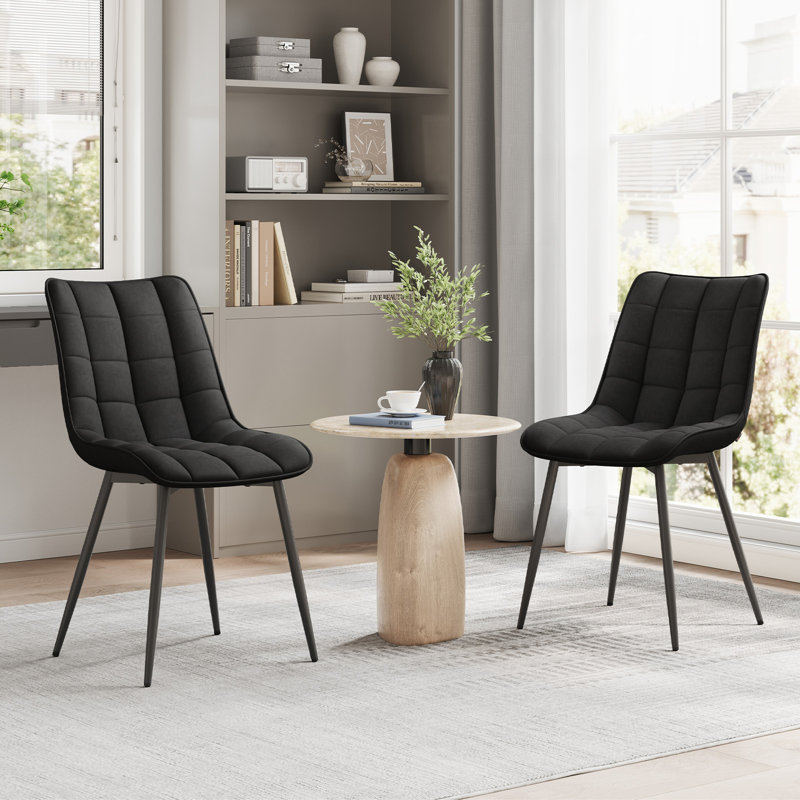 Vassar 46.5cm H Upholstered Side Chair, Anthracite