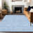 Premium Machine Washable Prisco Sky Rug-519911031