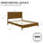 Cape Solid Wood Bed Frame