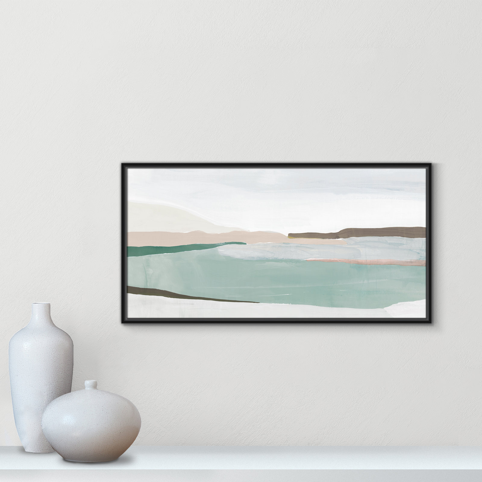 Sole Of The Land II, 19.5" H x 37.5" W x 2" D, Black