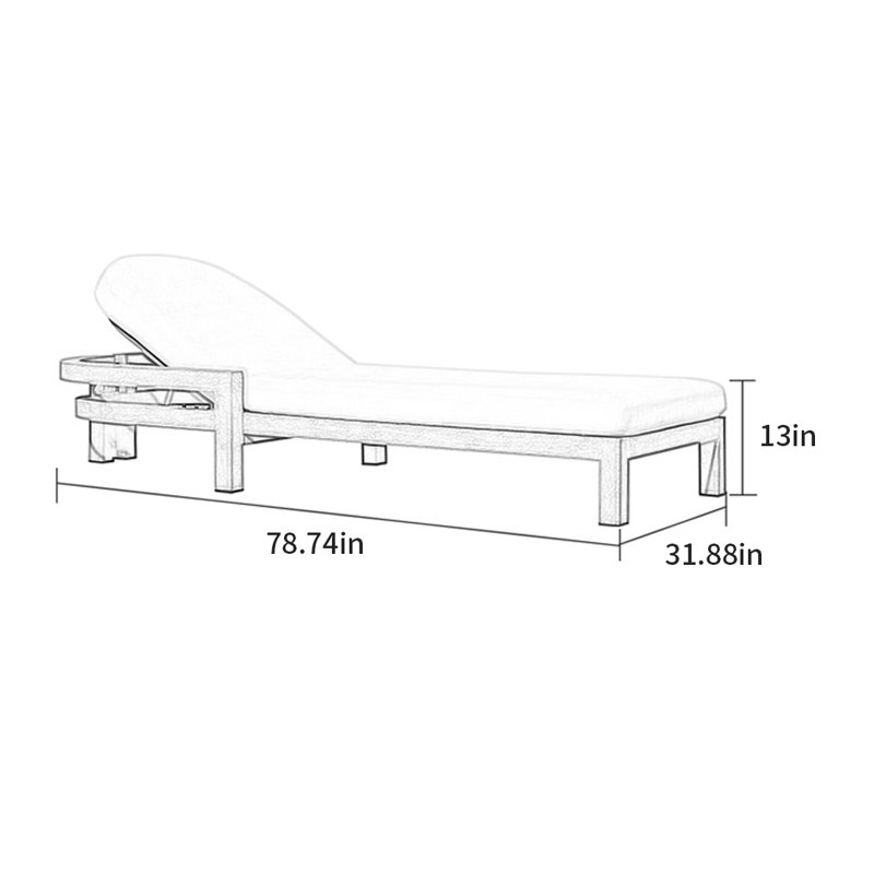 Fauteuil inclinable pour l'extérieur