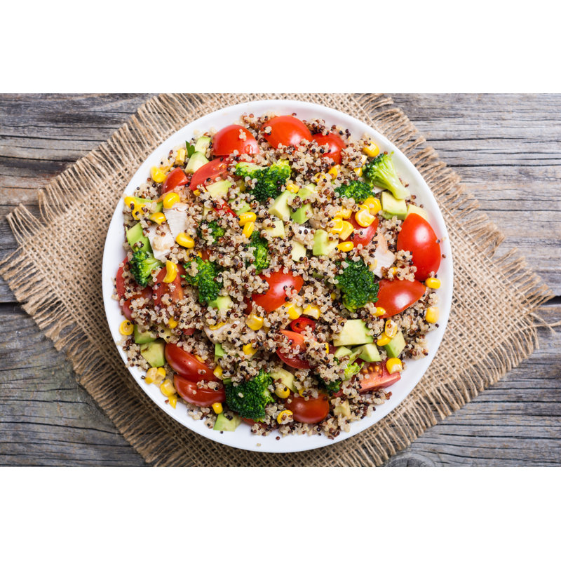 Quinoa Salad by Whitestorm - Wrapped Canvas Print, 30cm H x 46cm W x 3.8cm D