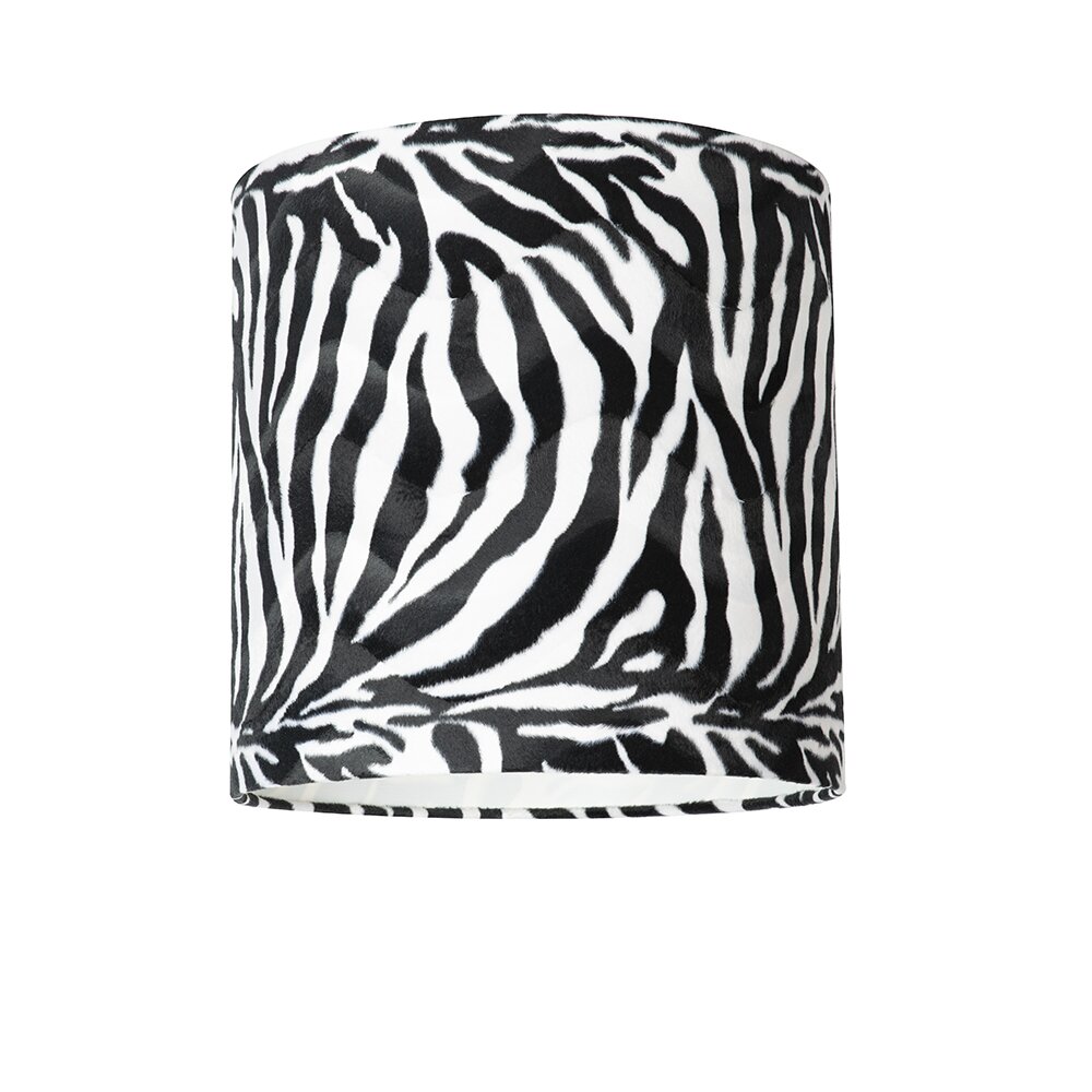 40 cm Lampenschirm Zebra aus Baumwolle