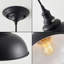 1 - Light Black Inner White Dome Pendant-1104089569