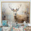 Minimalisme beige, portrait de cerf IV - impression sur toile encadrée de cerf-1636157396-1636157393