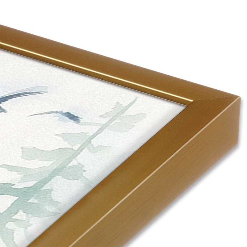 «Serene Forest In Flight», H 15,25 po x l 12,25 po, Or poli