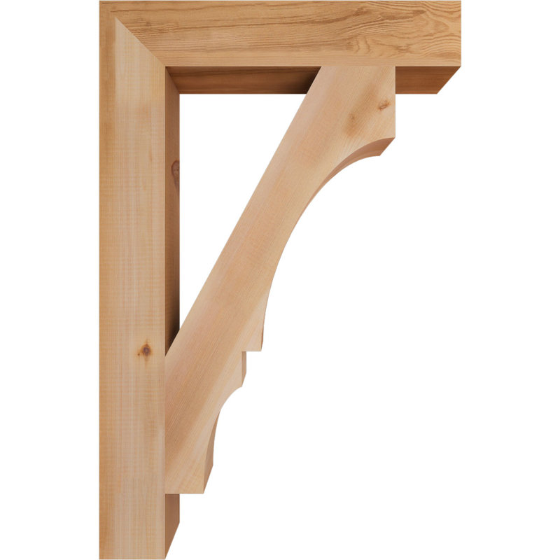 Support de bloc Balboa, L 3 1/2 po x P 22 po x H 34 po, Cèdre rouge de l'Ouest lisse