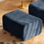 Fauteuil de plancher en velours, fauteuil simple de conception minimaliste, fauteuil sans accoudoirs à compression entièrement éponge, avec repose-pieds-1139040611