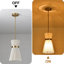 Luminaire suspendu en sablier 1 lumière-947201371