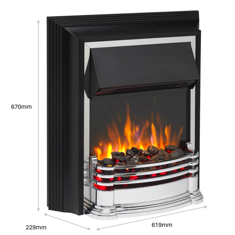 Dimplex Detroit Deluxe Optiflame Freestanding Electric Fire, 64cm W