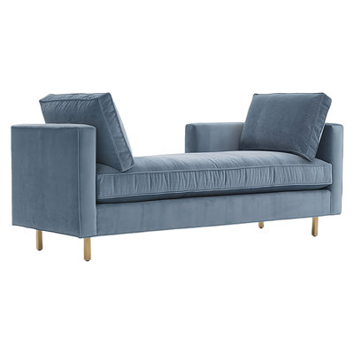 Velvet Upholstered Bench