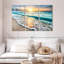 «Foamy Cancun Beach», reproduction d'art sur toile-277204654