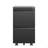 2 Drawer Metal  Mobile File Cabinet, Rolling File Cabinet With Lock For Hanging Legal/Letter/A4 Size,Fully Assembled Except Wheels-1363766118
