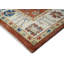 Tapis transitionnel Oushak en laine noué à la main de 9 pi 3 po x 12 pi 3 po ivoire