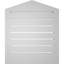 Peaked Top Surface Mount Signature Urethane Functional Gable Vent 4/12 Pitch, Primed Tan-101735911