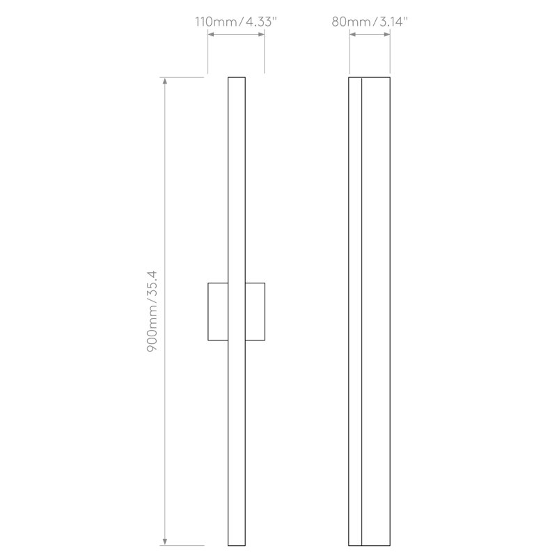Sparta 3 - Light LED Bath Bar