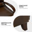 Fauteuil inclinable standard en cuir véritable Hardge-245157670