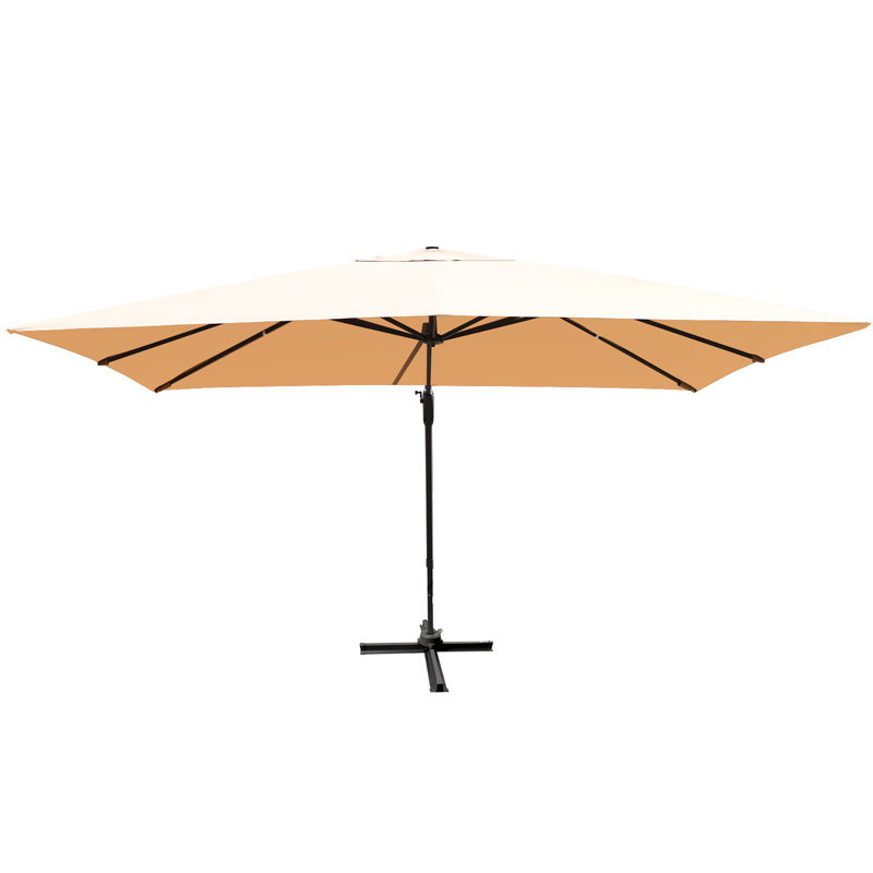 Parasol en porte-à-faux 120 po Abdullatif, Beige