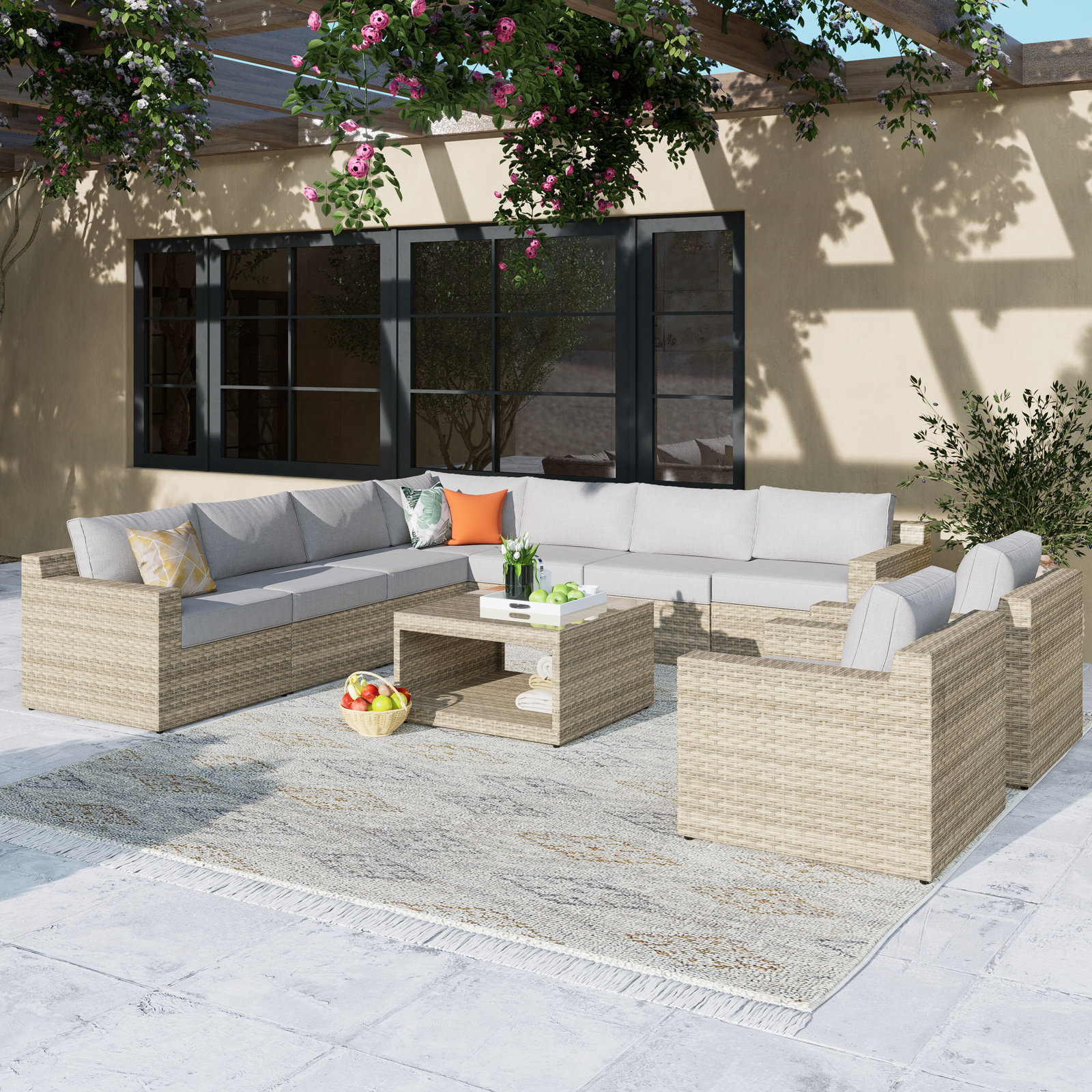 Eastford 9-Person Patio Seating Group