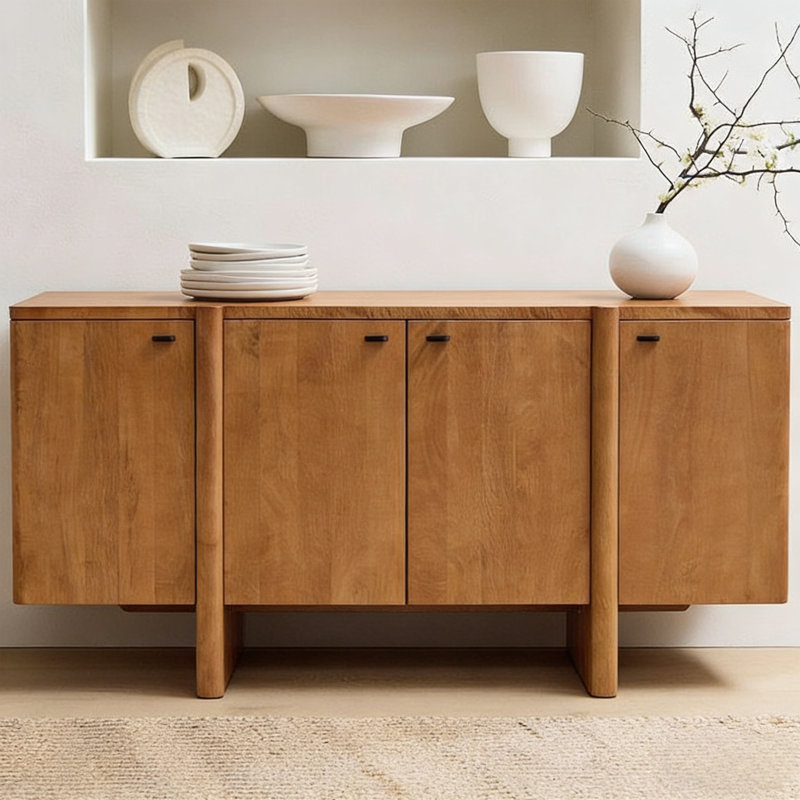 Minimalist Wooden Style Buffet Table