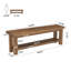 Banc de salle à manger en bois massif 63 po