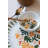 14-Piece Breakfast Set, 100% Porcelain, Includes 6 Service Plates (9.4 inches), 2 Joker Bowls (4 inches), 4 Joker Bowls (3.1 inches), 2 Platters (8.3 inches) | Dishwasher & Microwave Safe | Elegant White, Green, Orange & Blue Design