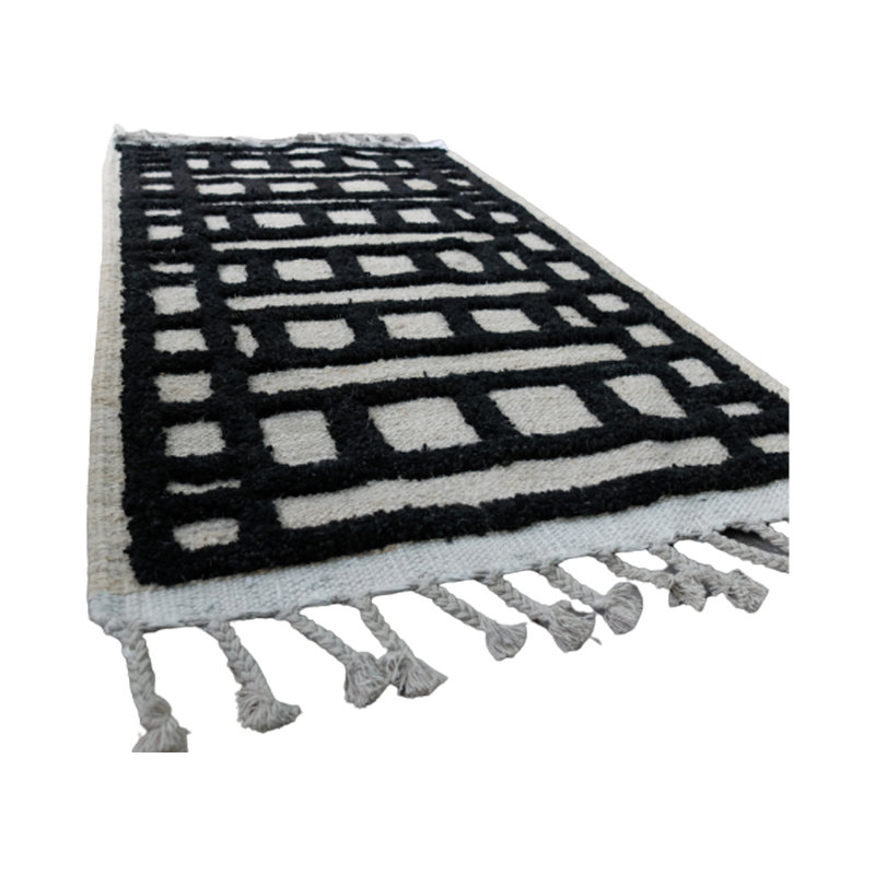 Eitan Geometric Hand Woven 60cm X 105cm Area Rug