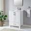 Ensemble de meuble-lavabo simple blanc 24 po