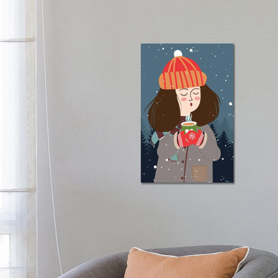 Сartoon Winter Snow by Art Mirano - Wrapped Canvas Print