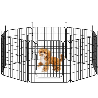 Size Panel Metal Exercise Pen With Door