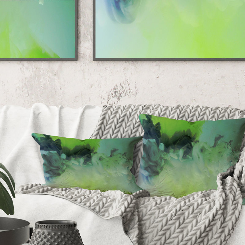 Coussin Shades Of Green, 18 po x 18 po