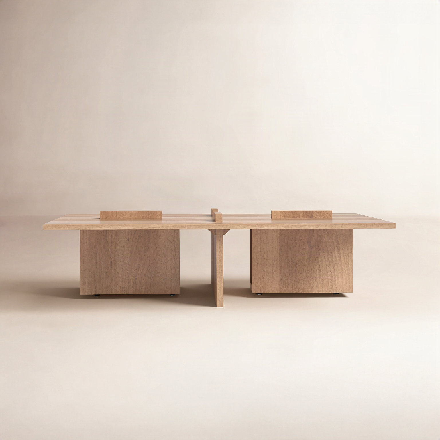 Dalina Solid Wood Single Coffee Table, Natural Brown