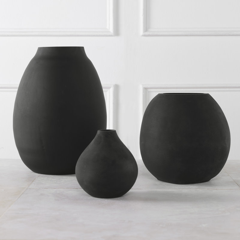Ensemble de 3 vases de table en verre Ayser