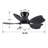 30" Small Kid's Low Profile Flush Mount Ceiling Fan Lighting with Remote Control for Small Children Room-1689967660