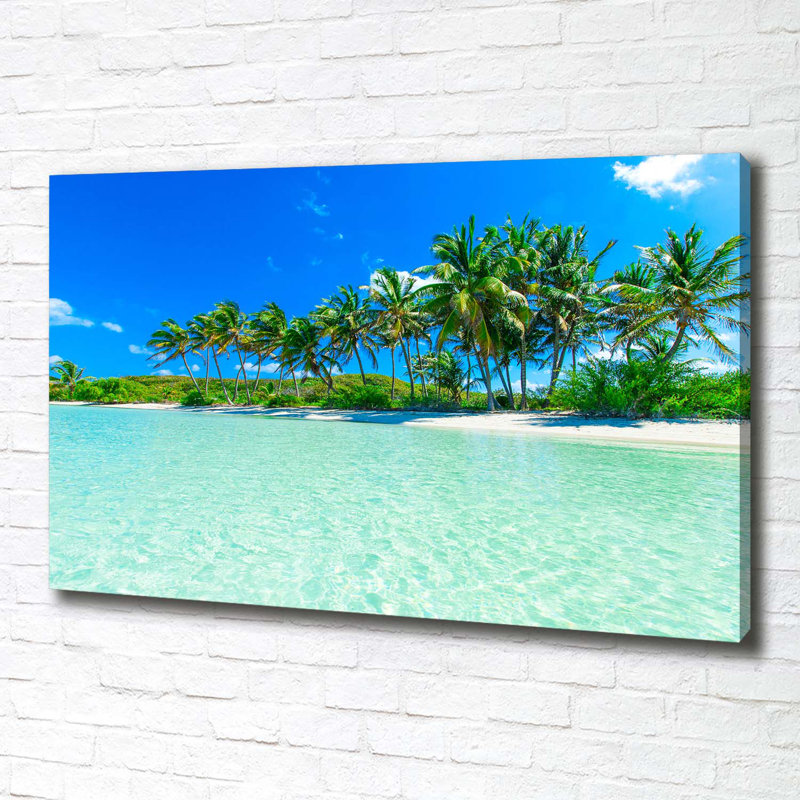 Tropical Beach - Wrapped Canvas Print