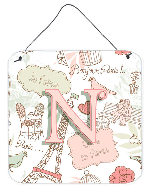 « love in paris », impression sur plaque, N