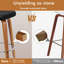 Swivel Upholstered Counter Stool with Metal Frame