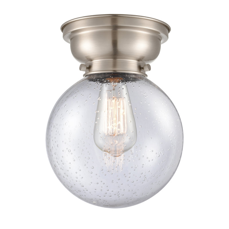 Plafonnier encastré 8 lumières Chippewa, Grainé, Ampoule non incluse, Nickel satiné brossé