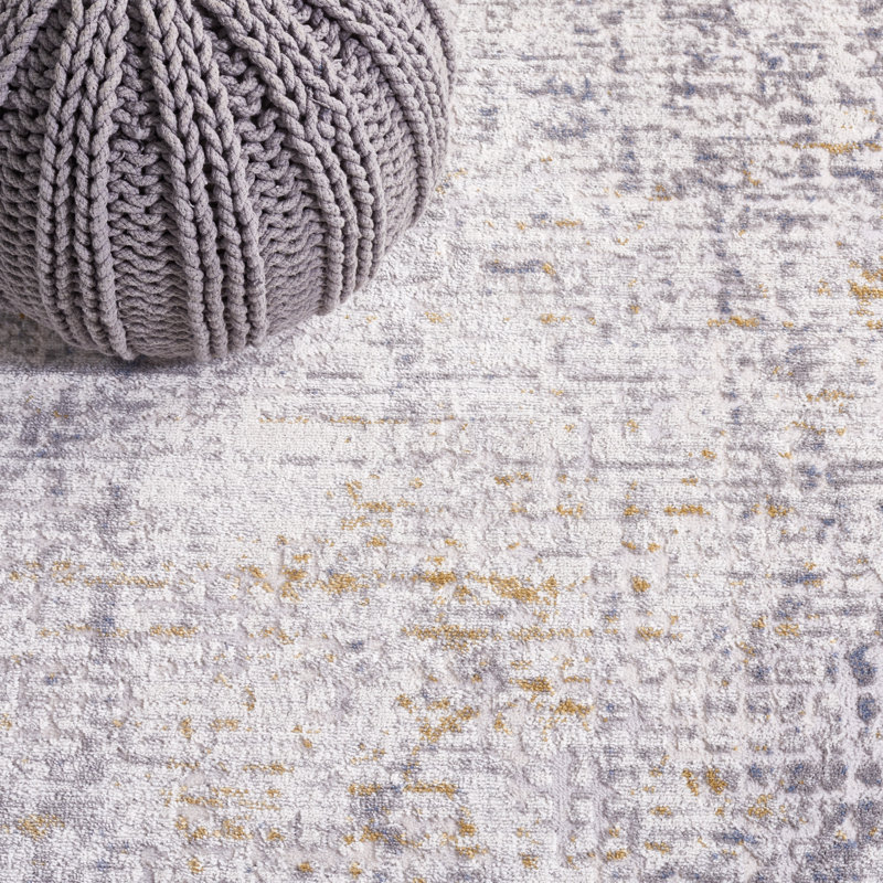 Tapis beige / bleu clair Palma 338, Rectangle 2 pi 2 po x 3 pi 9 po