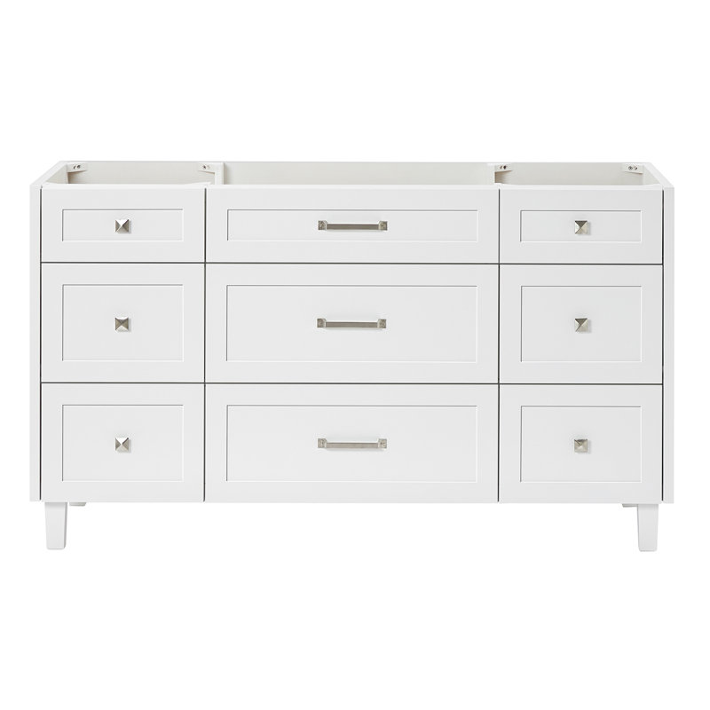 Base de meuble-lavabo simple 60 po ARIEL Monreau, Blanc