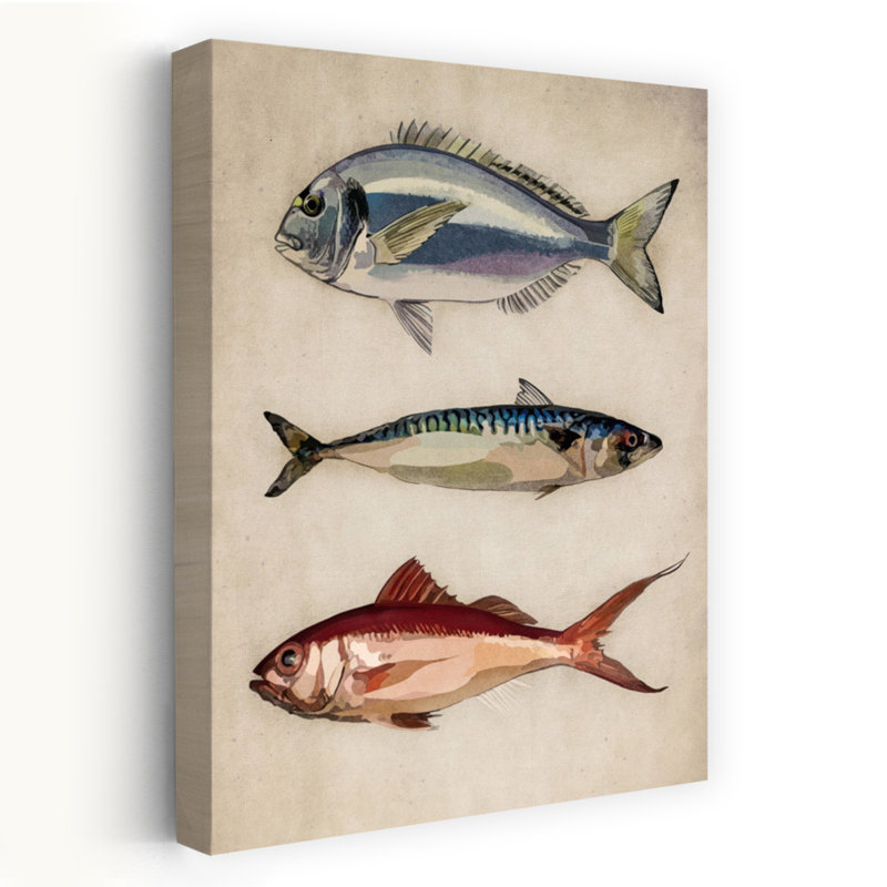 Trio d'océan, art classique de la mer, H 48 po x l 32 po