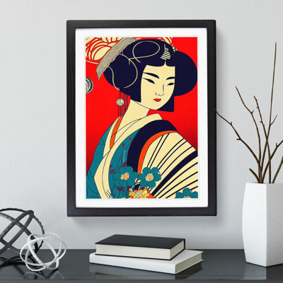 XC1022-3691X Profile Of A Geisha No.1 - Print on Canvas