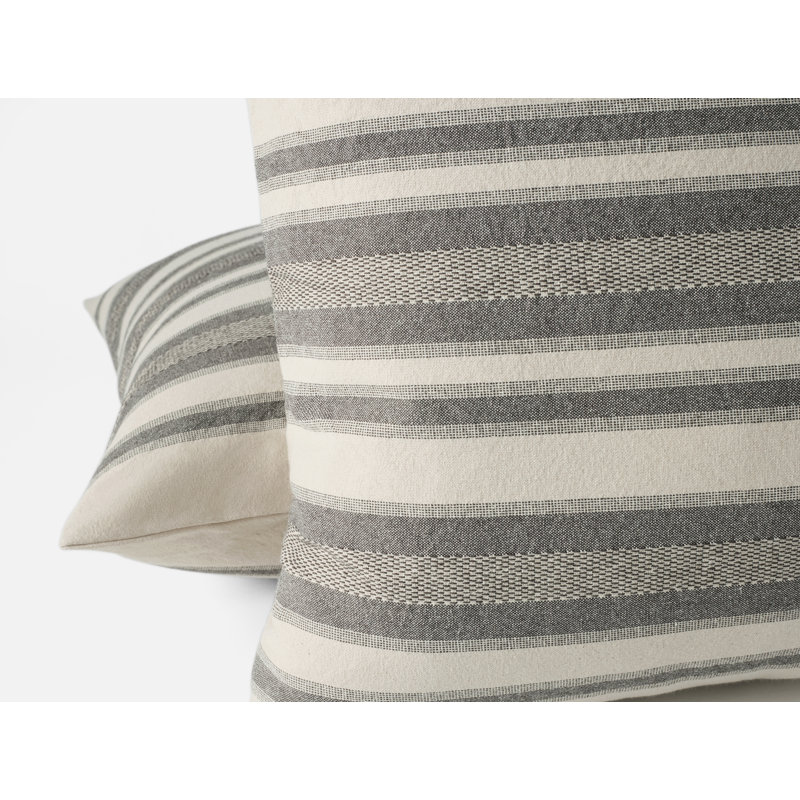 Serrano Organic Square Pillow Cover, Espresso