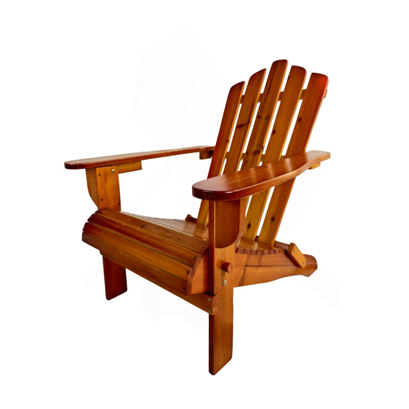 Outdoor Or Indoor Wood Adirondack Chair, Foldable, OAK